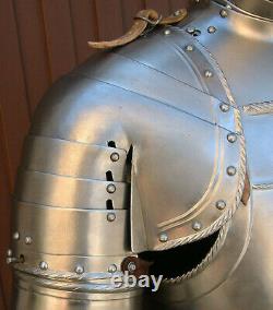 Medieval Knight's Armor Suit 14-15th Century SCA LARP Templar armor Suit Replica