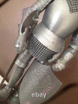 Medieval Knight with suit of armor etc