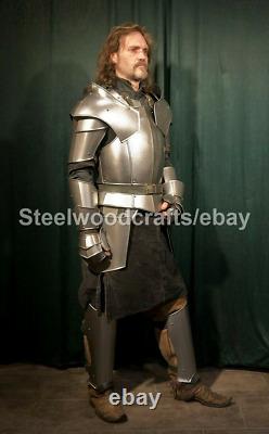 Medieval LOTR Knight Armor Suit Cuirass Warrior Larp Reenactment Cosplay Costume