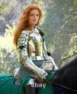 Medieval Lady Armor Female girl Suit Battle Half Body Costume Warrior knight