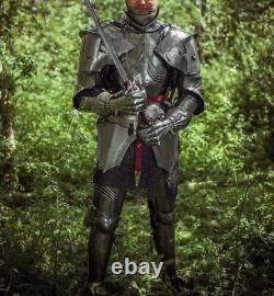 Medieval Larp Armor Suit Wearable Knight Armor Steel Functional Armor Suit