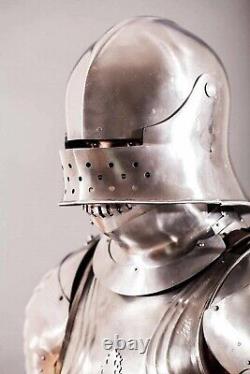Medieval Larp Crusader Wearable Knight Suit of Armor Combat Full Body Costumes