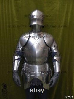 Medieval Larp Gothic Half Body Armor Suit Knight Half Armor Suit A1