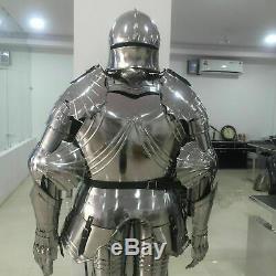Medieval Larp Knight Wearable Full Suit Of Armor Halloween Gothic Costume Suit