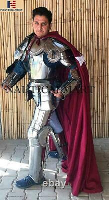 Medieval Larp Knight Wearable Full Suit Of Armor Size 6 Feet X-Mas Costume