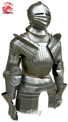 Medieval Maximillian Knight Half Armor Suit Battle Warrior Larp Armor Costume
