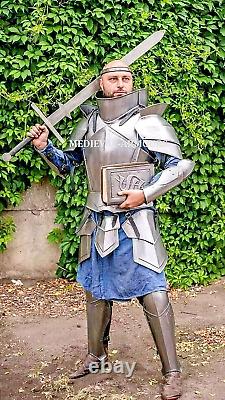 Medieval Paladin Armor Suit for SCA LARP Reenactment Realistic Cosplay Knight