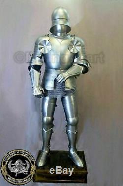 Medieval Plate Armour Knight Suit Battle Costume Steel Armour Suit Full Costume