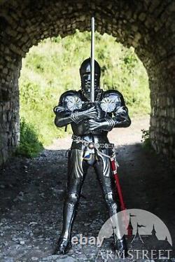Medieval Plated Gothic Knight Warrior Full Suit Of Armor Body Armor