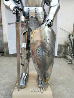Medieval Set Sword Knight Suit Of Armor Crusader Gothic Full Body Armour Costume