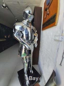 Medieval Silver Knight Plate Armour Suit Battle Warrior Full Body Armour Suit
