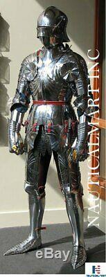Medieval Stainless Steel Knight Suit Of Full Body Armor Templar Armor Combat