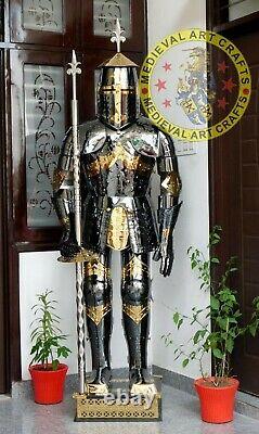 Medieval Stainless Steel Rust free full body Wearable Knight Armor Suit