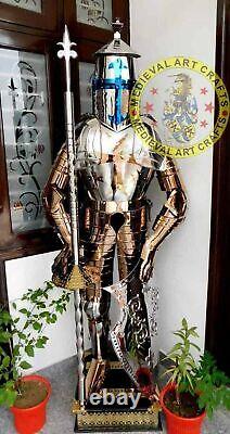Medieval Stainless Steel full body Wearable Knight Armor Suit Costume suit Gift