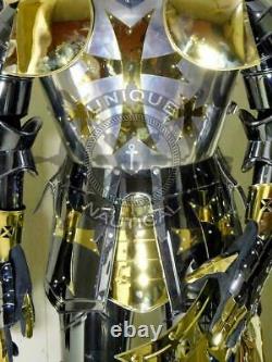 Medieval Stainless Steel knight Full Suit of Armor Wearable Armor