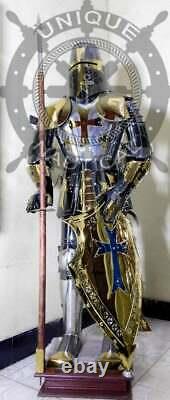 Medieval Stainless Steel knight Full Suit of Armor Wearable Armor