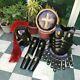 Medieval Steel Knight Suit of Armor Black Collectible Armour Costume Wearable