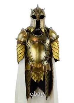Medieval Steel Larp Warrior Kings guard Half Body Armor Suit Knight Suit