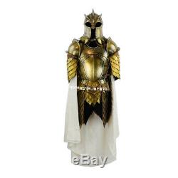 Medieval Steel Larp Warrior Kingsguard Half Body Armor Suit Knight Full Suit