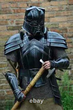 Medieval Steel Larp Warrior Kingsguard Half Body Armor Suit Knight Full Suit