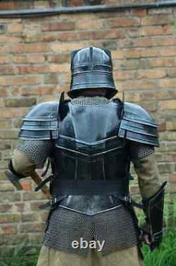 Medieval Steel Larp Warrior Kingsguard Half Body Armor Suit Knight Full Suit