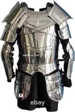 Medieval Steel Suit of Knight Wearable Larp Cosplay Costume Halloween Armor