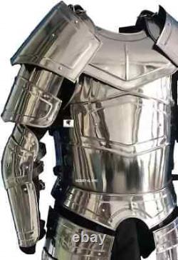 Medieval Steel Suit of Knight Wearable Larp Cosplay Costume Halloween Armor