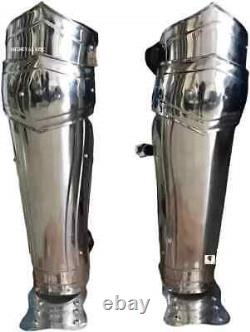 Medieval Steel Suit of Knight Wearable Larp Cosplay Costume Halloween Armor