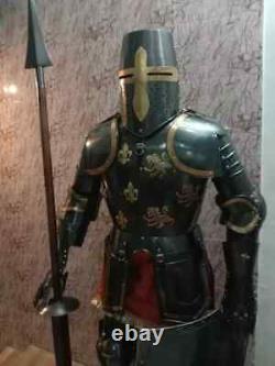 Medieval Templar Full Body Larp Mens Armour Wearable Knight Suit Of Armor Combat