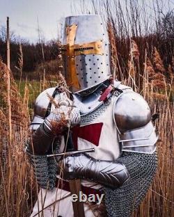 Medieval Templar Knight Full Body Set Armour Cosplay Halloween Armor Suit