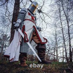 Medieval Templar Knight Full Body Set Chain Mail Armour Suit Great Templar Suit