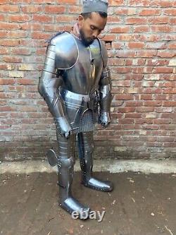 Medieval Templar Knight Wearable Suit Of Armor Combat Full Body Crusader Armour