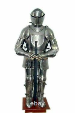 Medieval Templar Medieval Wearable Knight Combat Armor Full Suit With Stand