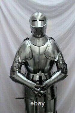 Medieval Templar Steel Knight Suit Armor Gothic Full Body Wearable Armor