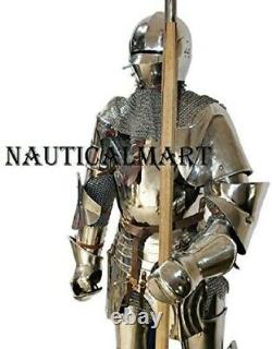 Medieval Warrior Knight Battle Full Suit Of Armor Blackened Cuirass Body Armor P