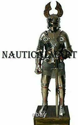 Medieval Warrior Knight Gothic Full Suit Of Armor Wearable Medieval Costume