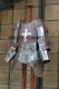 Medieval Warrior Knight Lady Leather & Steel Half Body Armor Suit Cuirass Should