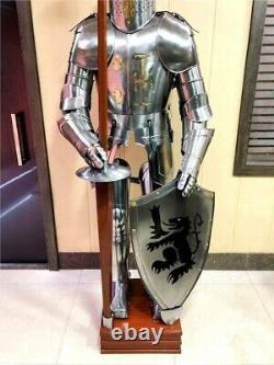 Medieval Wearable Knight Armor Suit Crusader Halloween Combat Full Body Armour