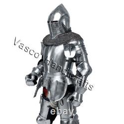 Medieval Wearable Knight Armour Crusader Gothic Full Suit of Armor costume