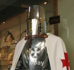 Medieval Wearable Knight Armour Crusader Templor Full Suit of Armor costume