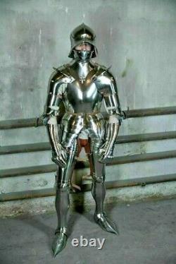 Medieval Wearable Knight Armour Suit Gothic Armour, Combat Steel Larp Armor Suit