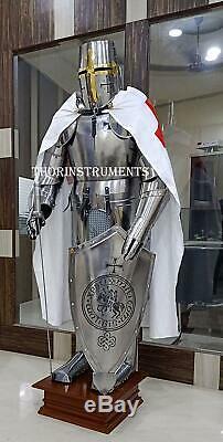 Medieval Wearable Knight CRUSADOR Full Suit of Armour Collectibles Armor Costume