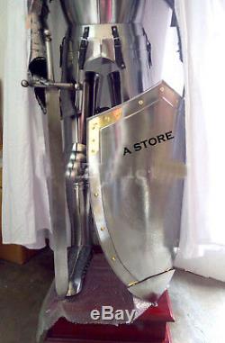 Medieval Wearable Knight Crusader Collectible Armour Costume Full Suit Of Armor