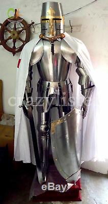 Medieval Wearable Knight Crusader Full Suit Of Armor Collectible Armour Costume