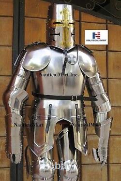 Medieval Wearable Knight Crusader Full Suit of Armor Costume, Crusade Armour