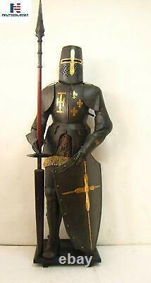 Medieval Wearable Knight Crusader Full Suit of Armor Reenactment Custom Size