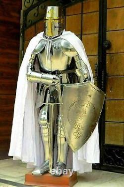 Medieval Wearable Knight Crusader Full Suit of Armour Halloween Costume Replica