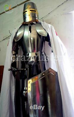 Medieval Wearable Knight Crusador Full Suit Of Armor Collectible Armor Costume