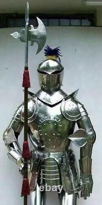 Medieval Wearable Knight Full Body Armor Crusader Full Suit Of Armor Halloween