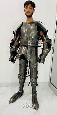 Medieval Wearable Knight Full Body Armor Suit, Templar Role Play Movie Costume